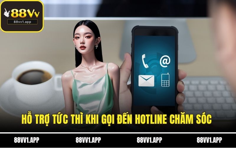 Hỗ trợ tức thì khi gọi đến hotline chăm sóc 